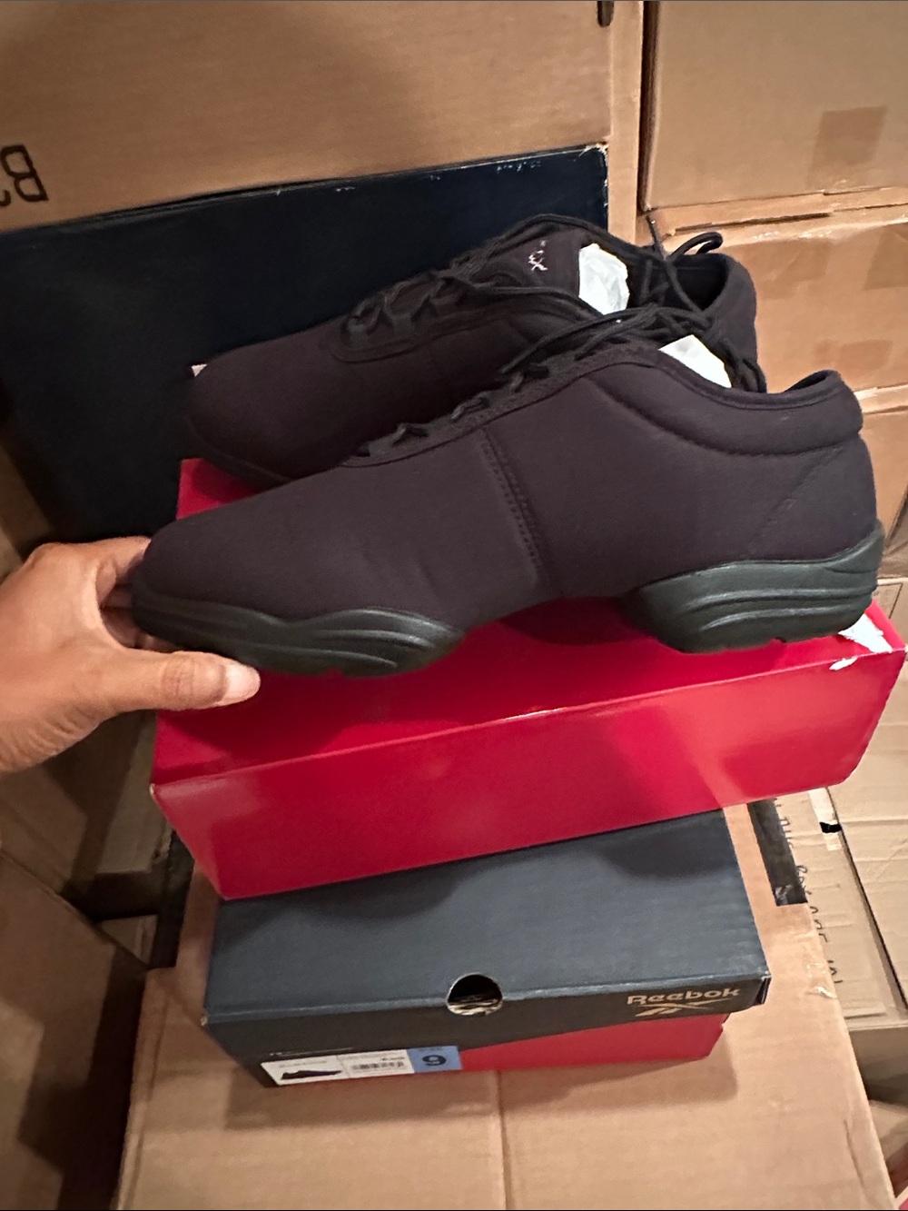 Men's Black Performance Dance Sneakers 12.5